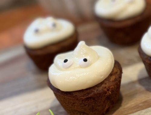 Banana Cinnamon Ghost Muffins